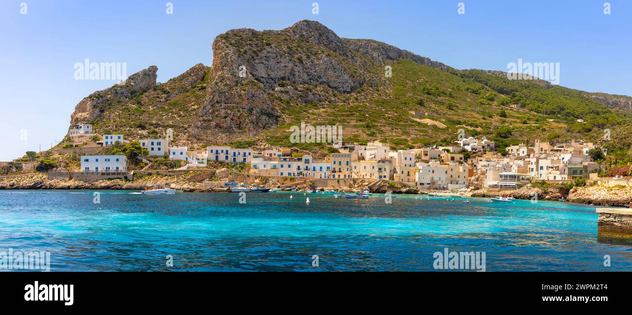 Levanzo Island, Cala Dogana, Aegadian Islands, province of Trapani, Sicily, Italy, Mediterranean, Europe Copyright: JohnxGuidi 1237-655 Stock Photo