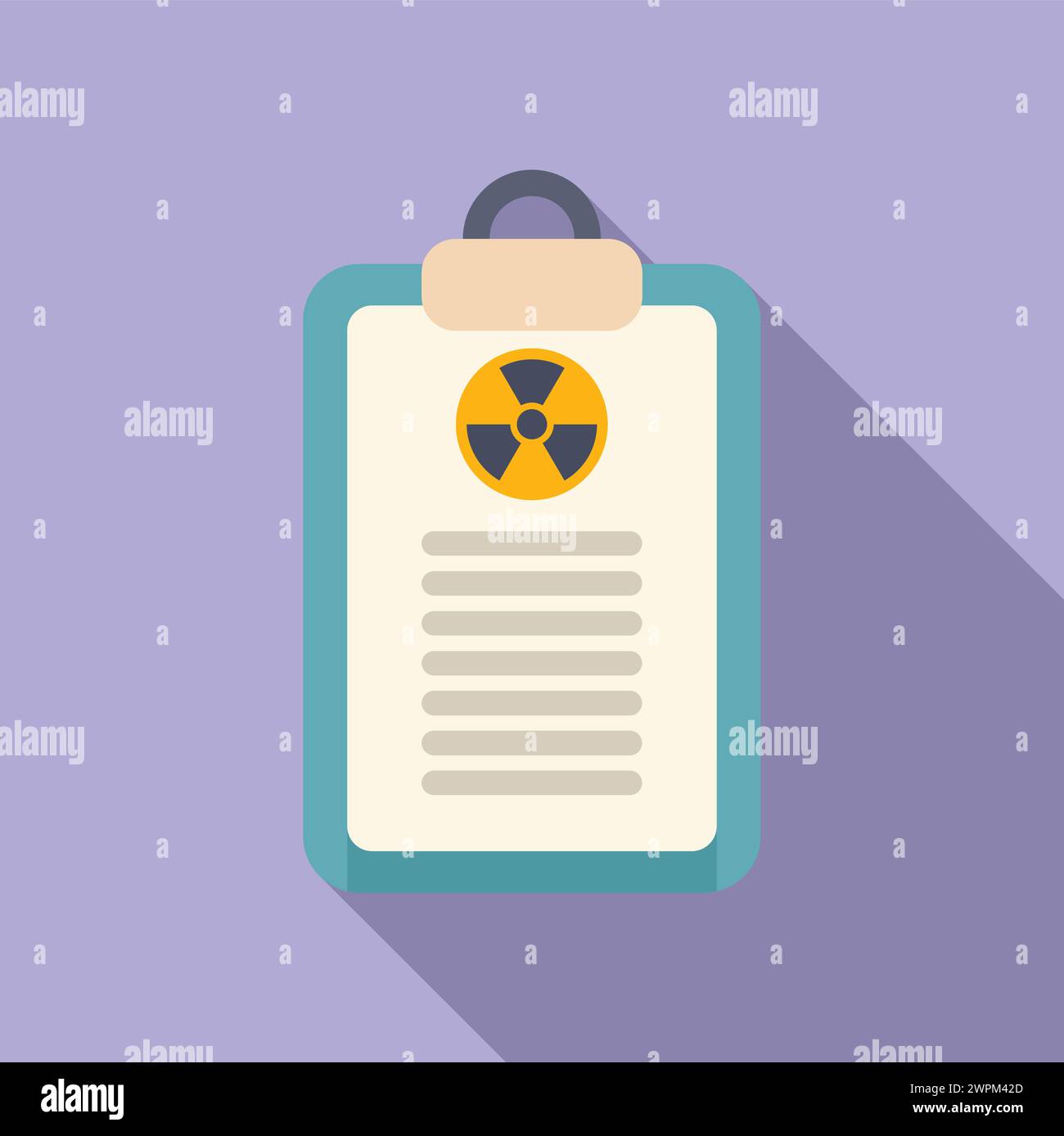 Radiology clipboard icon flat vector. Xray examination. Client clinic person Stock Vector