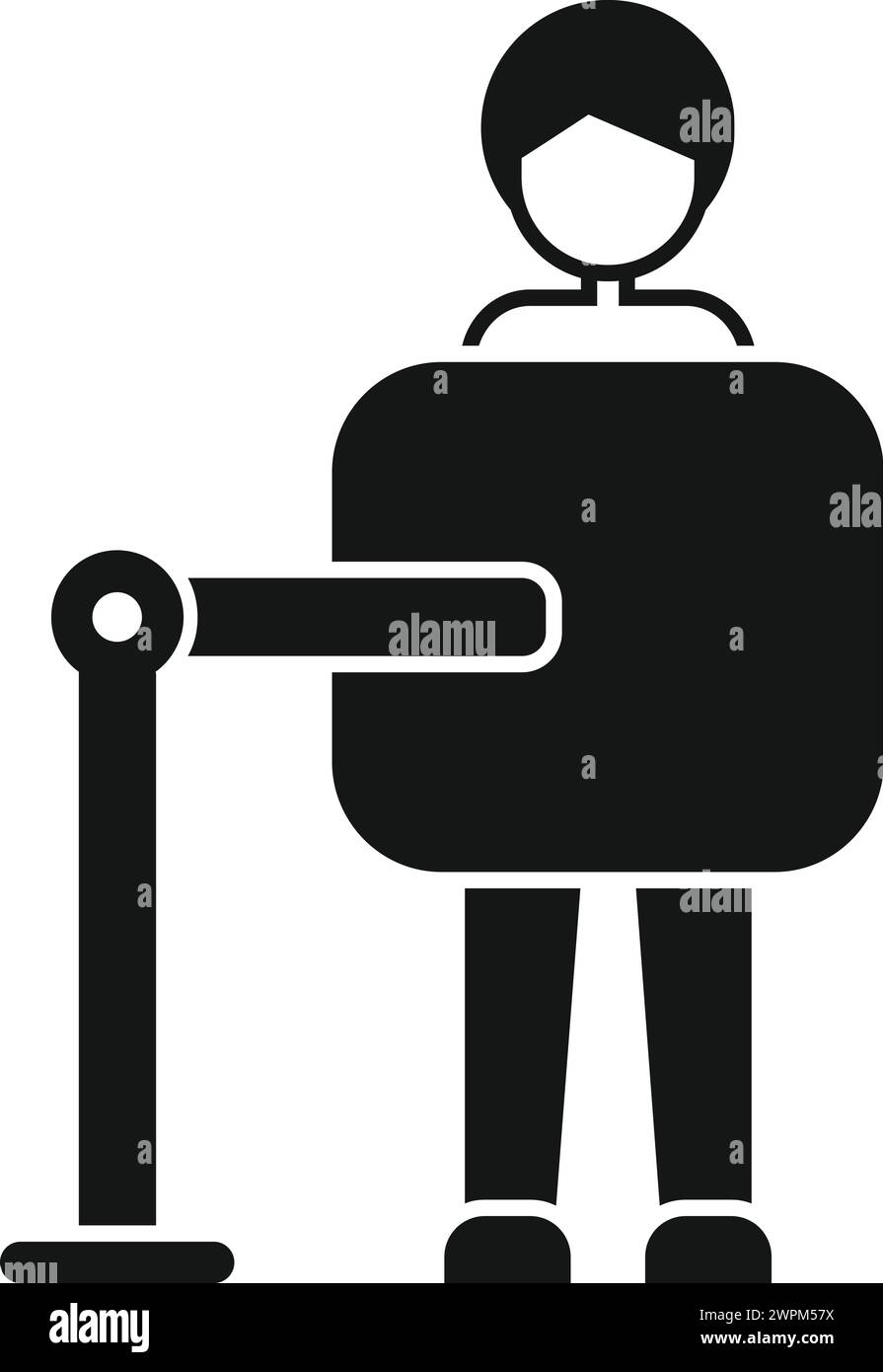 Man examination person icon simple vector. Operating client. Thorax ...