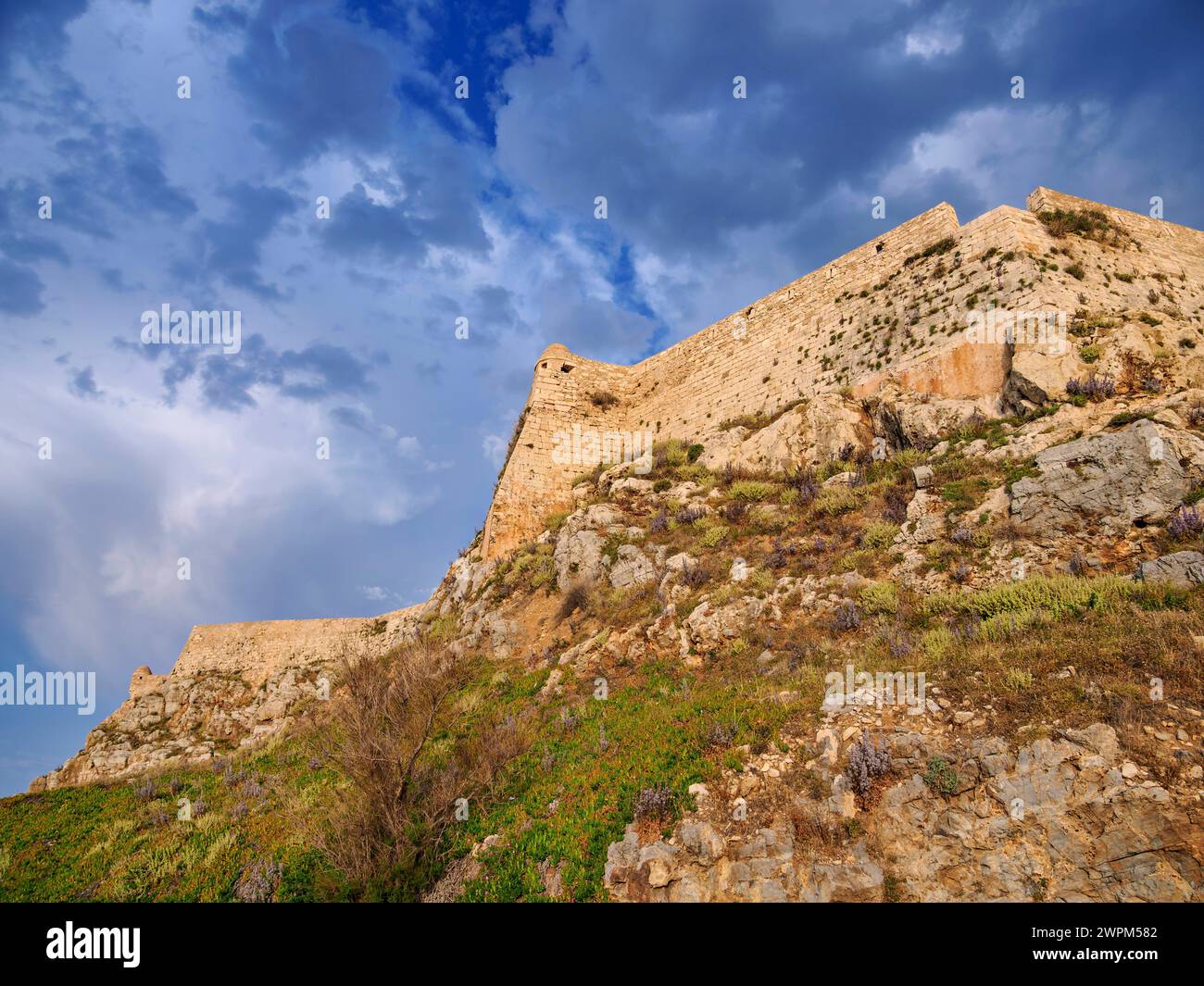 Venetian Fortezza Castle, City of Rethymno, Rethymno Region, Crete, Greek Islands, Greece, Europe Copyright: KarolxKozlowski 1245-2806 Stock Photo