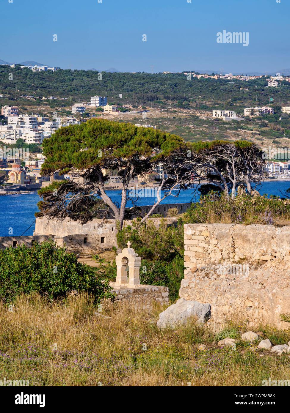 Venetian Fortezza Castle, City of Rethymno, Rethymno Region, Crete, Greek Islands, Greece, Europe Copyright: KarolxKozlowski 1245-2805 Stock Photo