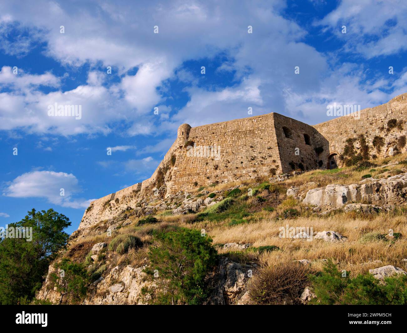 Venetian Fortezza Castle, City of Rethymno, Rethymno Region, Crete, Greek Islands, Greece, Europe Copyright: KarolxKozlowski 1245-2828 Stock Photo