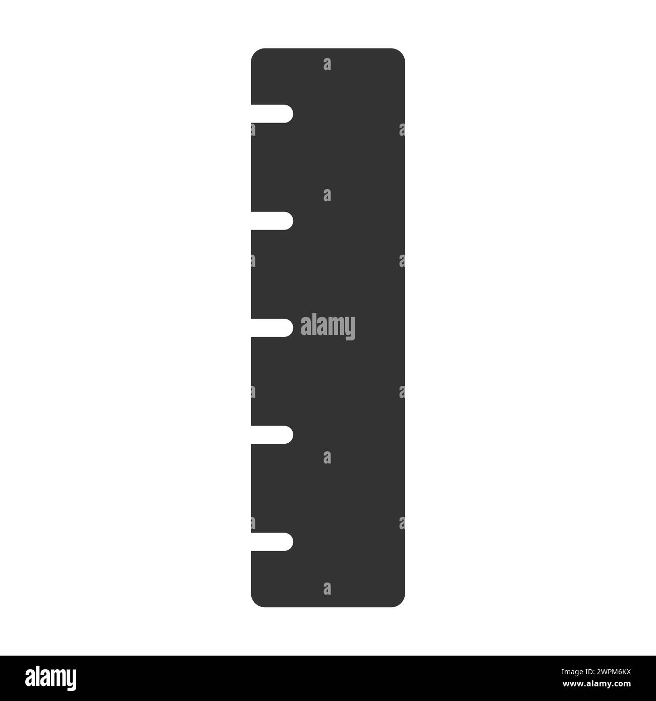 Ruler black silhouette icon Stock Vector Images - Alamy