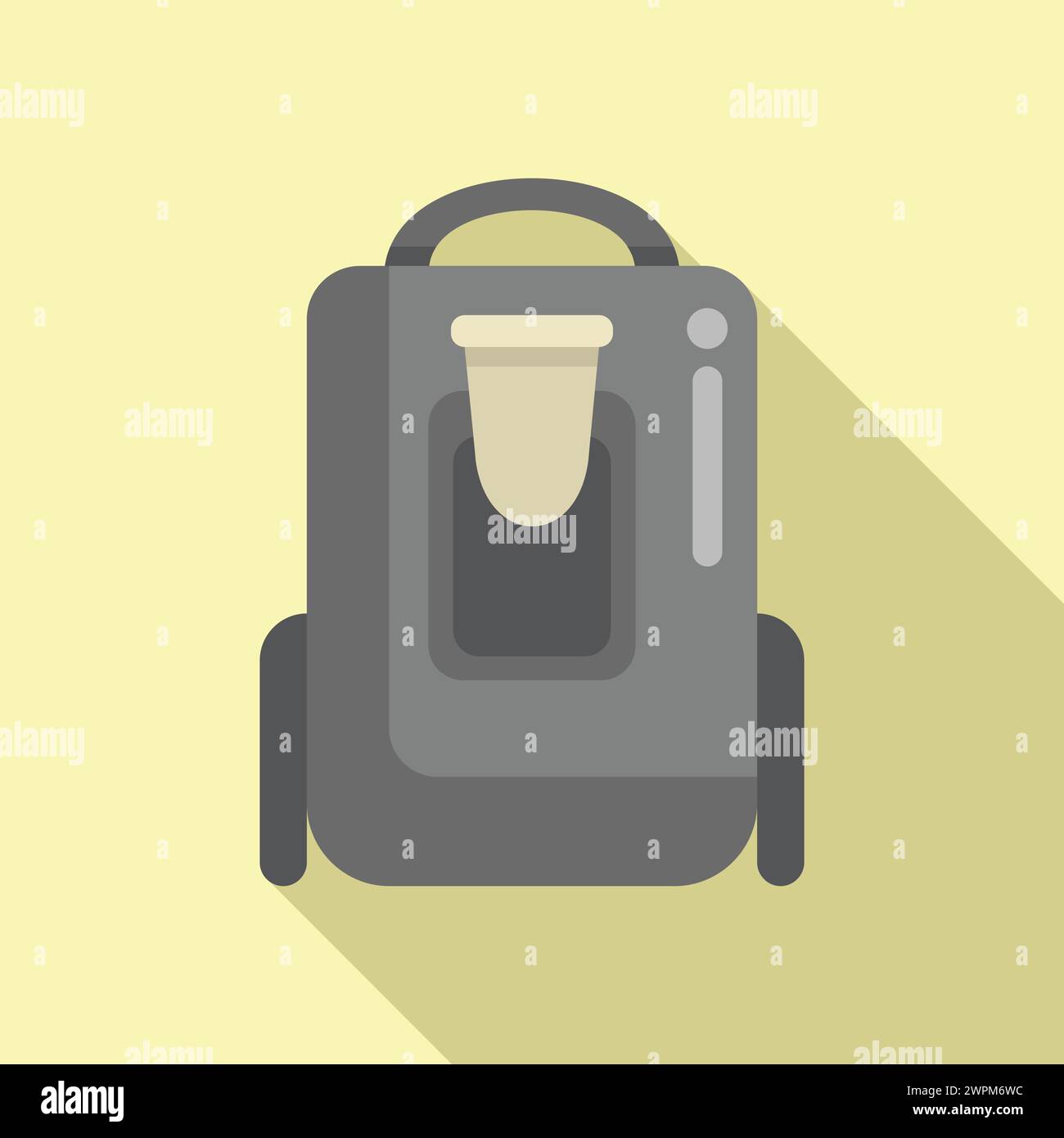 Center flow nasal icon flat vector. Clinic device. Digital control ...