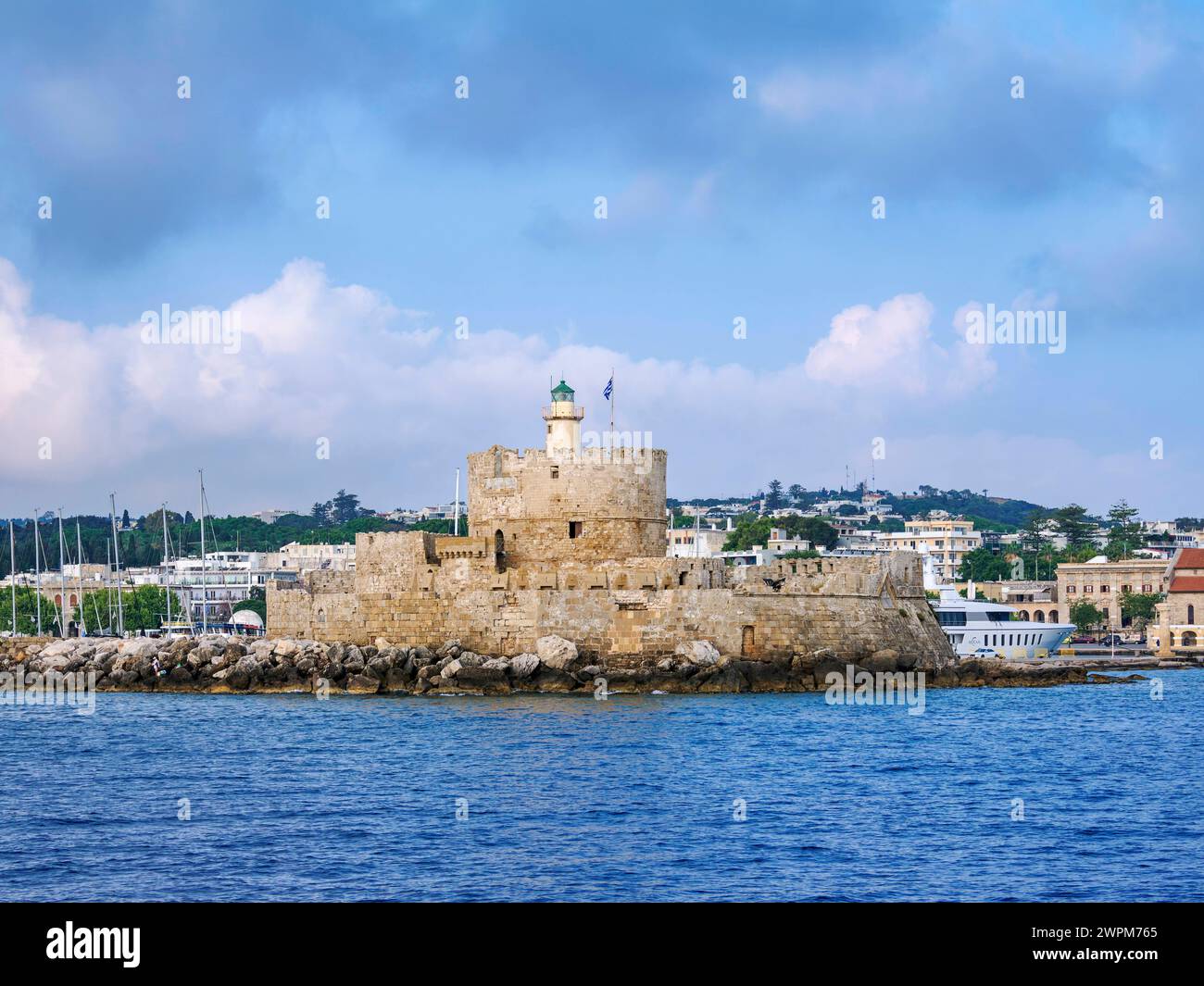 Saint Nicholas Fortress, Rhodes City, Rhodes Island, Dodecanese, Greek Islands, Greece, Europe Copyright: KarolxKozlowski 1245-3037 Stock Photo