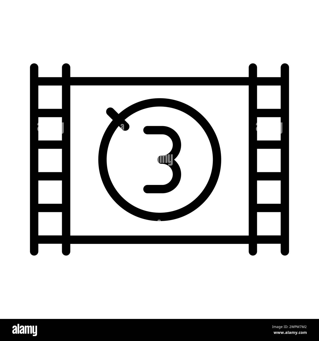 Old Movie Countdown Outline Vector Icon Stock Vector Image Art Alamy old-movie-countdown-outline-vector-icon-stock-vector-image-art-alamy