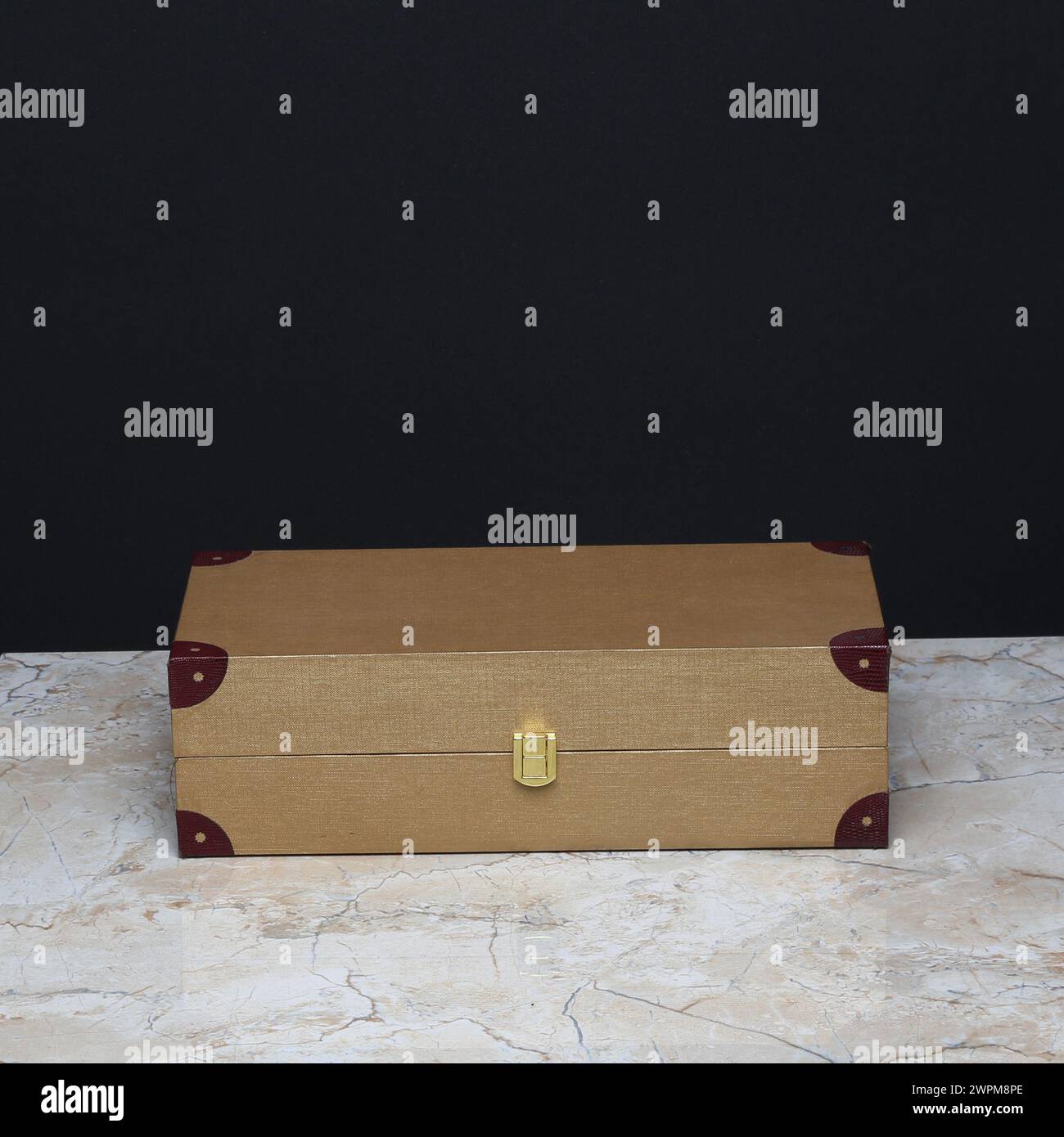 preium gift box isolated on the marble Stock Photo