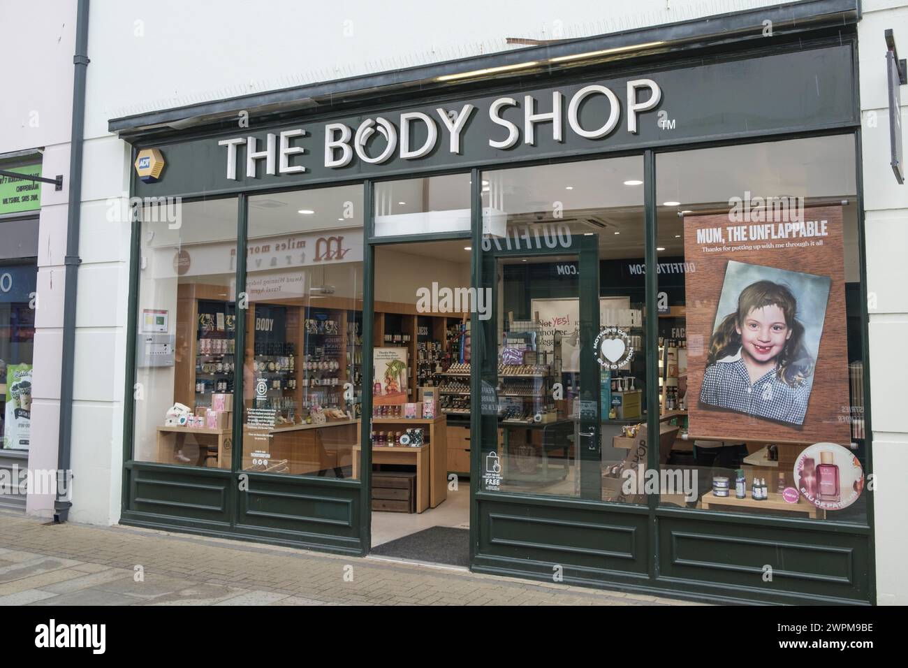 Around Chippenham a Wiltshire market town. The body shop Stock Photo