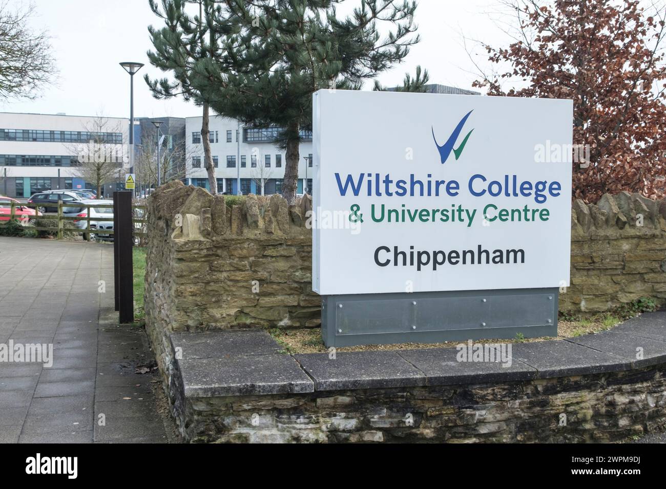 Around Chippenham a Wiltshire market town. Wiltshire College and University Centre Stock Photo