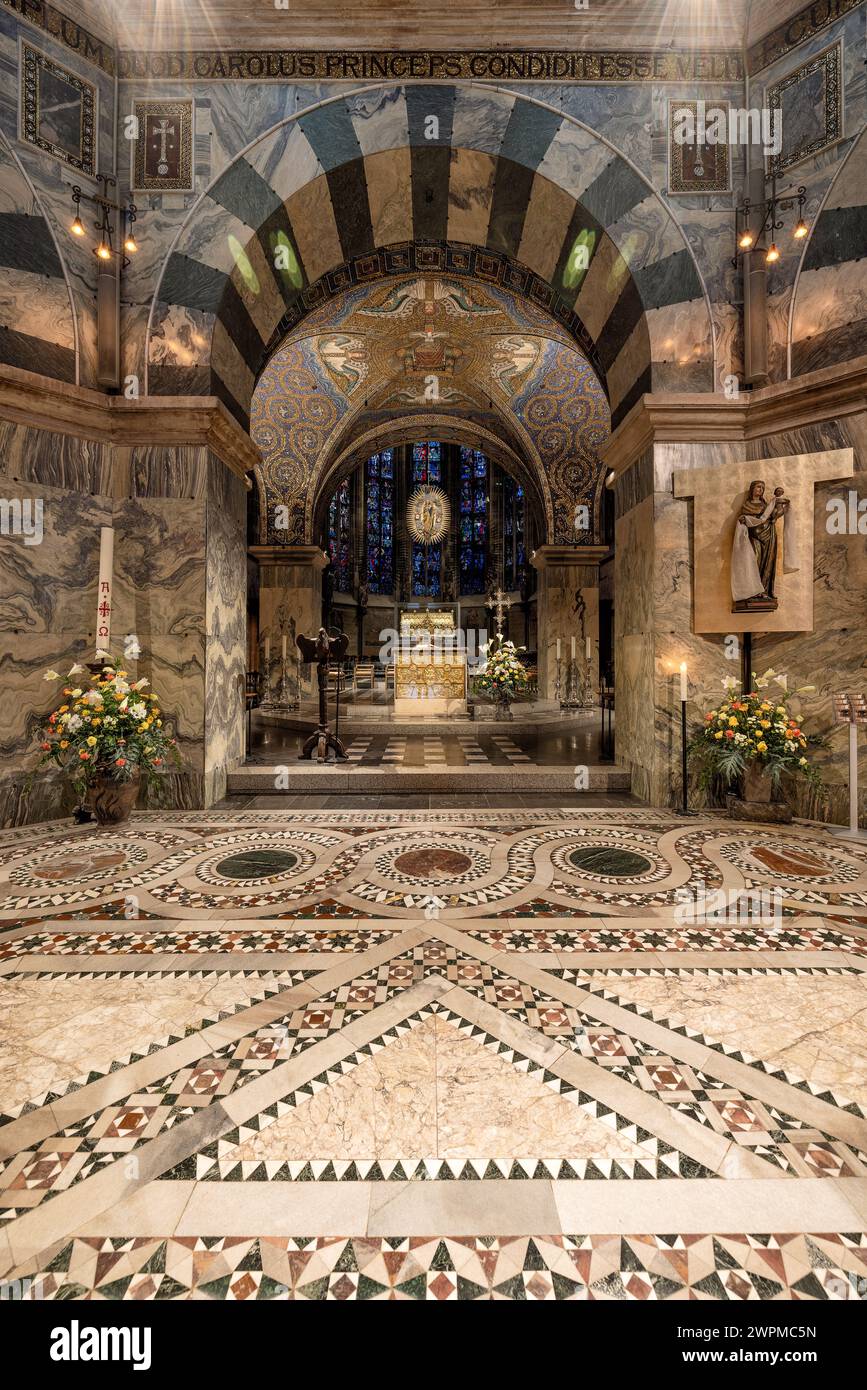 Aachen cathedral chandelier hi-res stock photography and images - Alamy