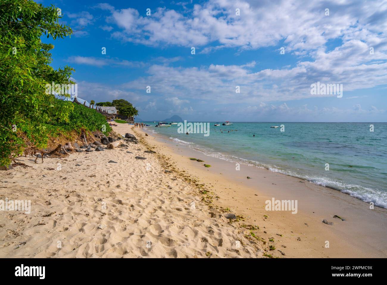 View of beach in Flic en Flac, Mauritius, Indian Ocean, Africa Copyright: FrankxFell 844-32167 Stock Photo