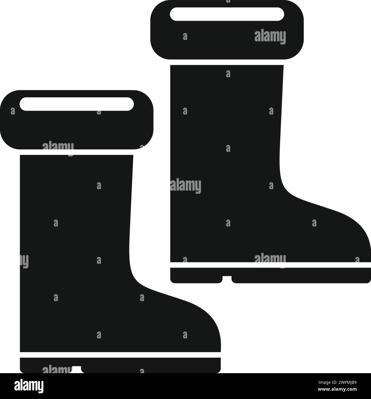 Ice fishing boots icon simple vector. Cold water outdoor. Polar ...