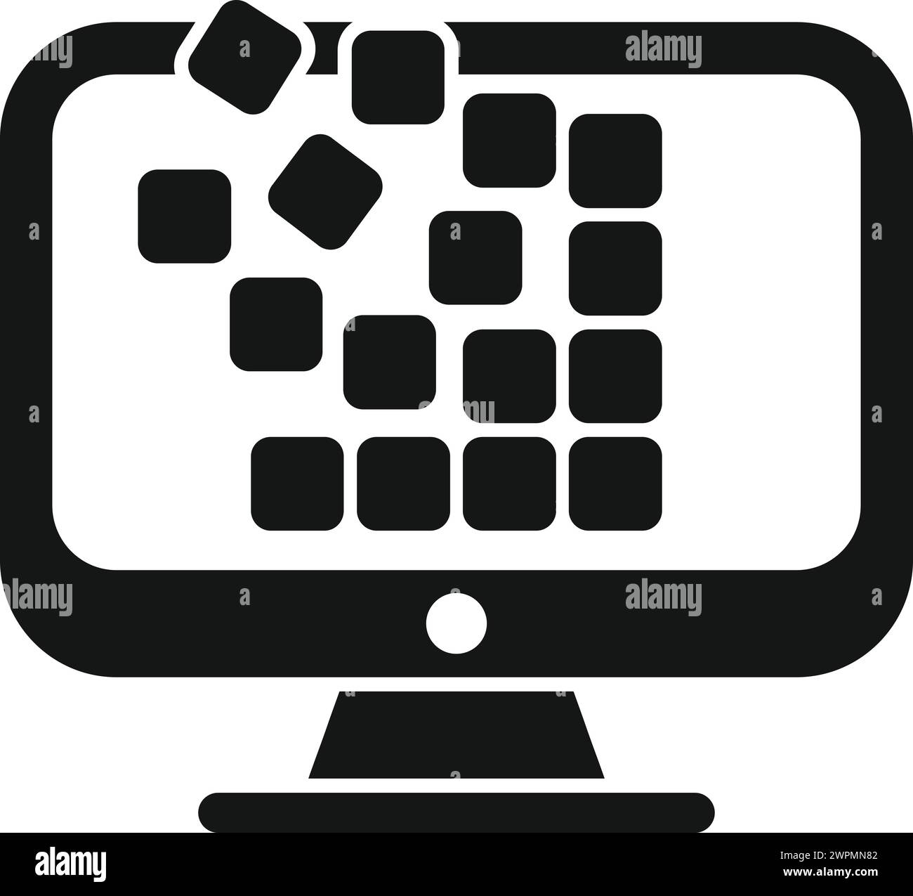 Monitor data storage icon simple vector. Shutter cloud. Data center ...