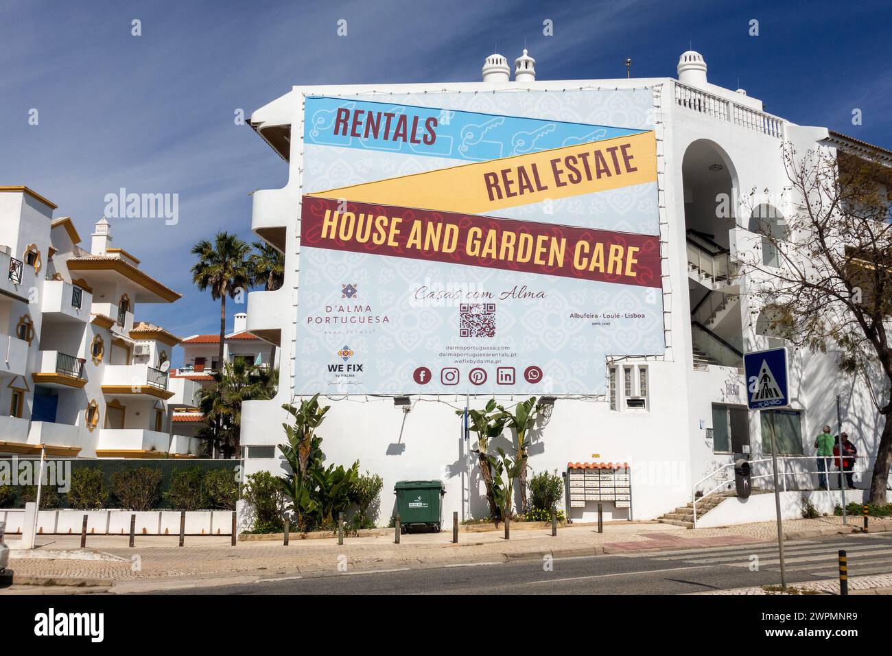 Apartment Building In Albufeira New Town Giant Advertising Sign Poster