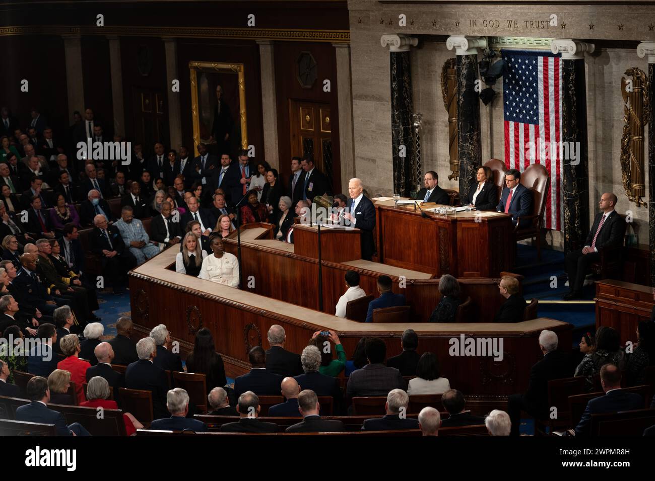 Washington, USA. 7th Mar, 2024. U.S. President Joe Biden delivers his
