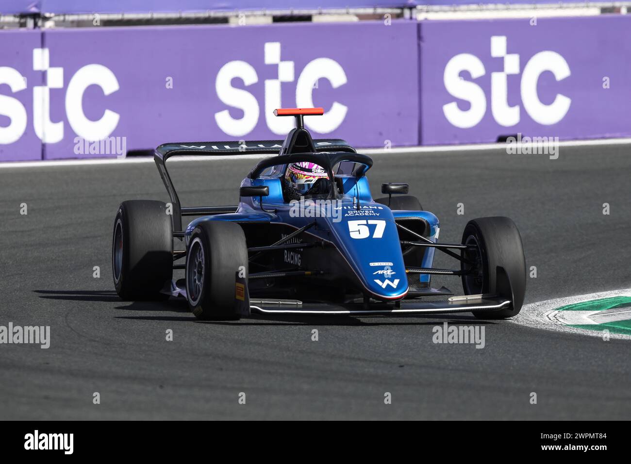 Jeddah, Arabie Saoudite. 08th Mar, 2024. 57 BLOCK Lia (usa), ART Grand Prix supported by Williams, Tatuus F4-T-421, action during the 1st round of the 2024 F1 Academy Championship from March 7 to 9, 2024 on the Jeddah Corniche Circuit, in Jeddah, Saudi Arabia - Photo Xavi Bonilla/DPPI Credit: DPPI Media/Alamy Live News Stock Photo