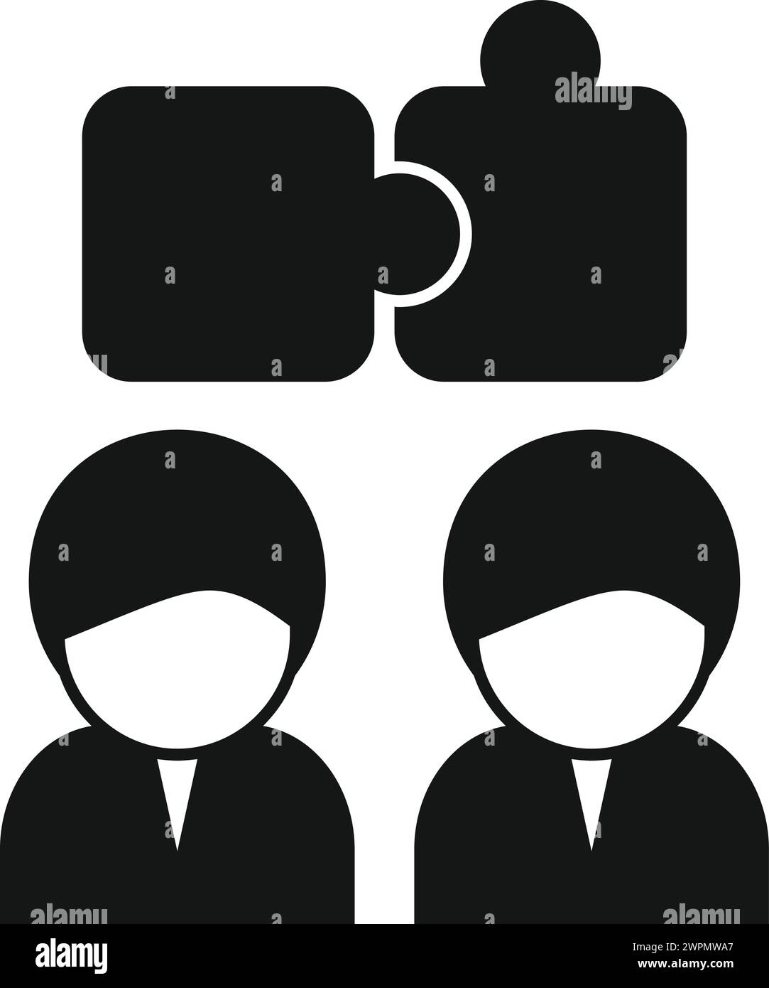 Critical team thinking icon simple vector. Brain mind head. Process ...