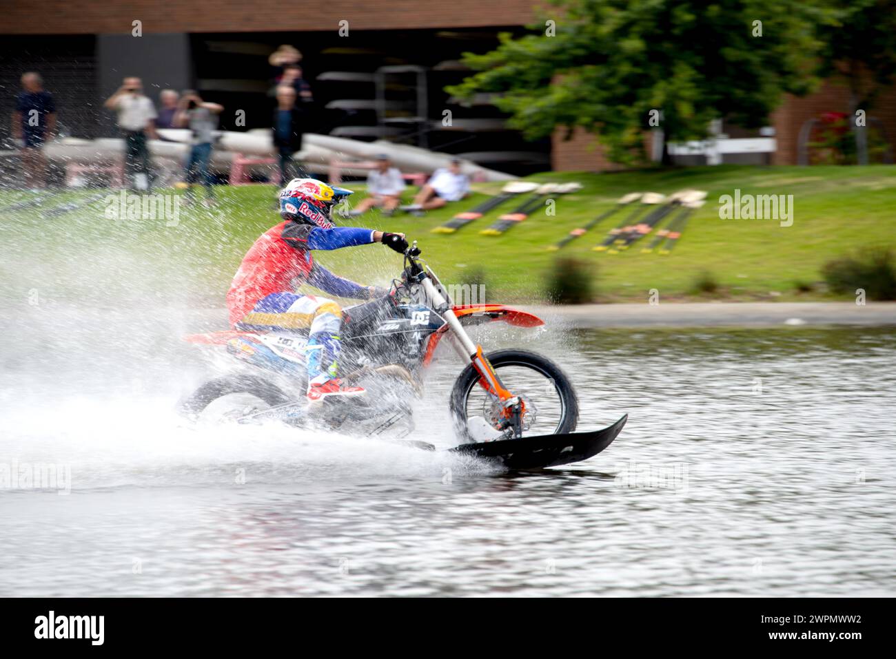 Aquabike championship along the rive in Melbourne Australia Stock Photo