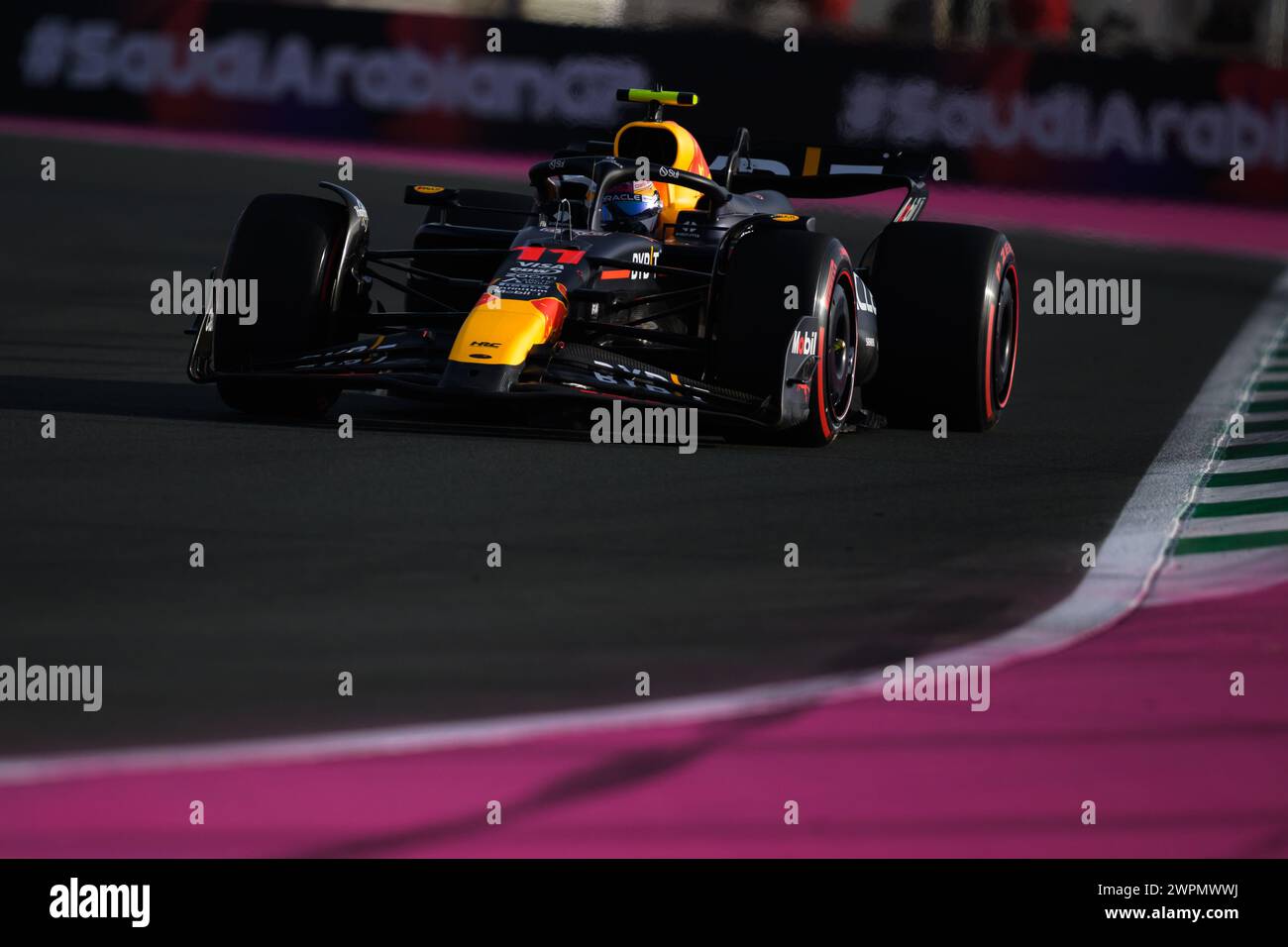 Jeddah, Saudi Arabia. 8th March 2024. Sergio Perez of Oracle Red Bull