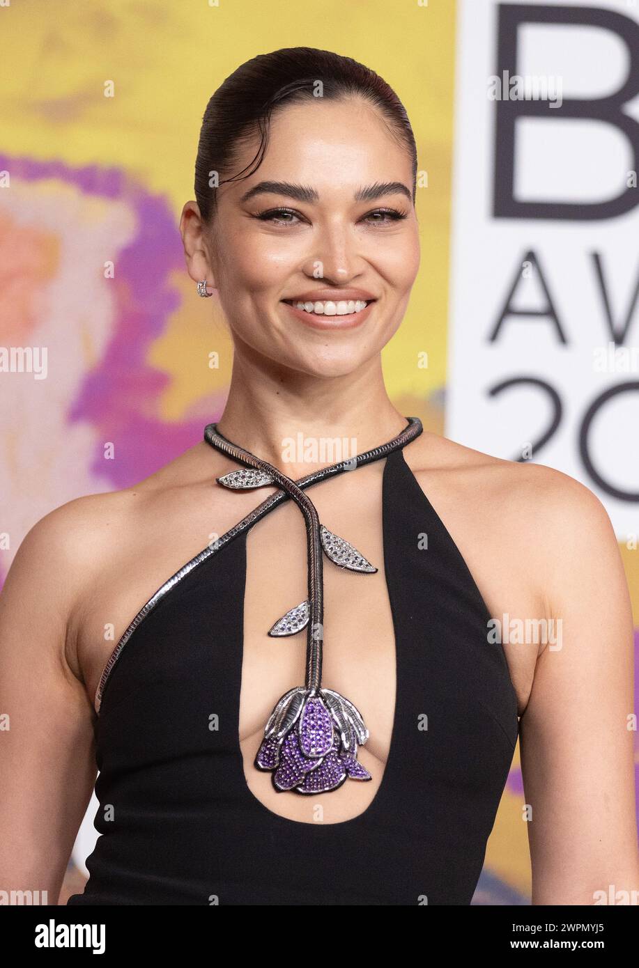 London, UK. March 2nd, 2024.   (EDITORIAL USE ONLY. NO PUBLICATIONS DEVOTED EXCLUSIVELY TO THE ARTIST) Shanina Shaik attends the BRIT Awards 2024 at The O2 Arena on March 02, 2024 in London, England. Credit: S.A.M./Alamy Live News Stock Photo