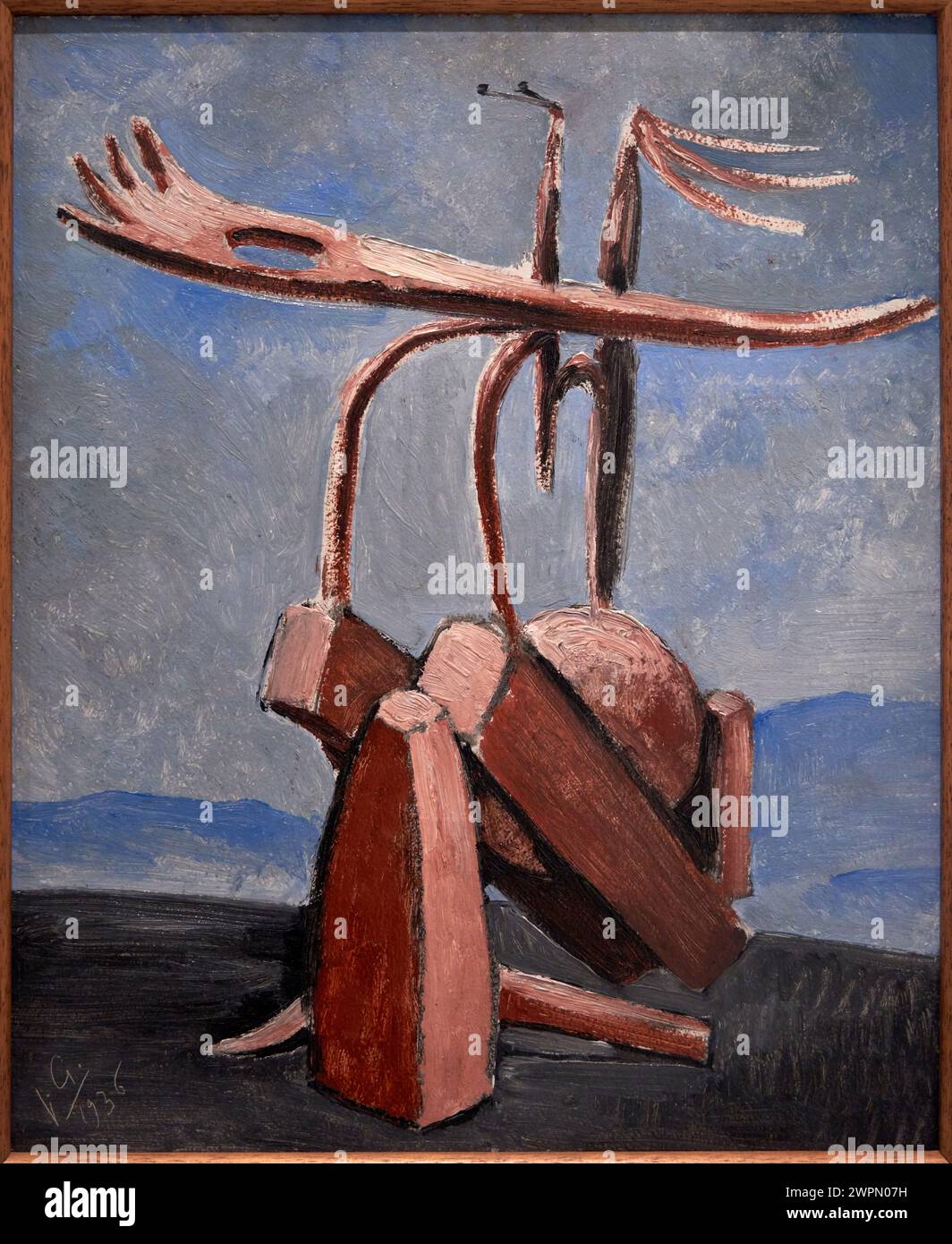 “Abstract Space Character”, 1936, Julio González (1876-1942), Reina Sofia Museum, Madrid, Spain Stock Photo