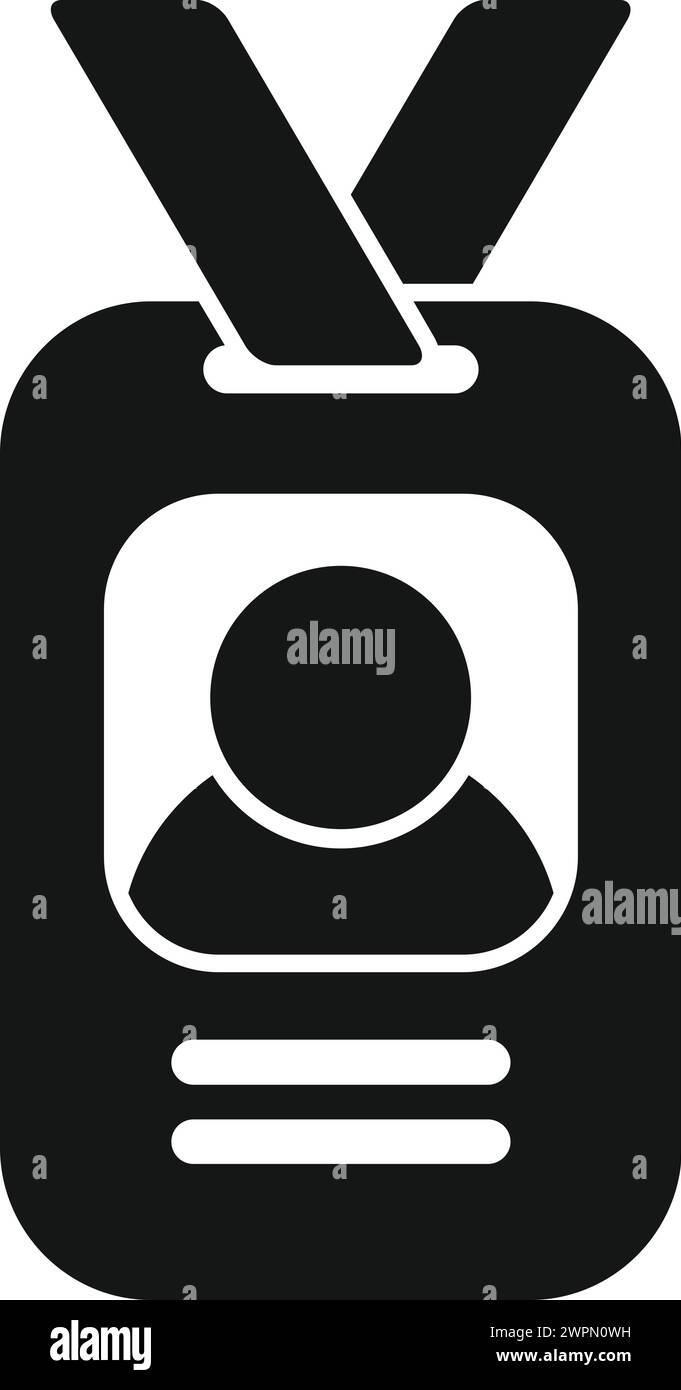 New staff id card icon simple vector - New Staff Id Card Icon Simple Vector Promotion Best People Resume 2WPN0WH 