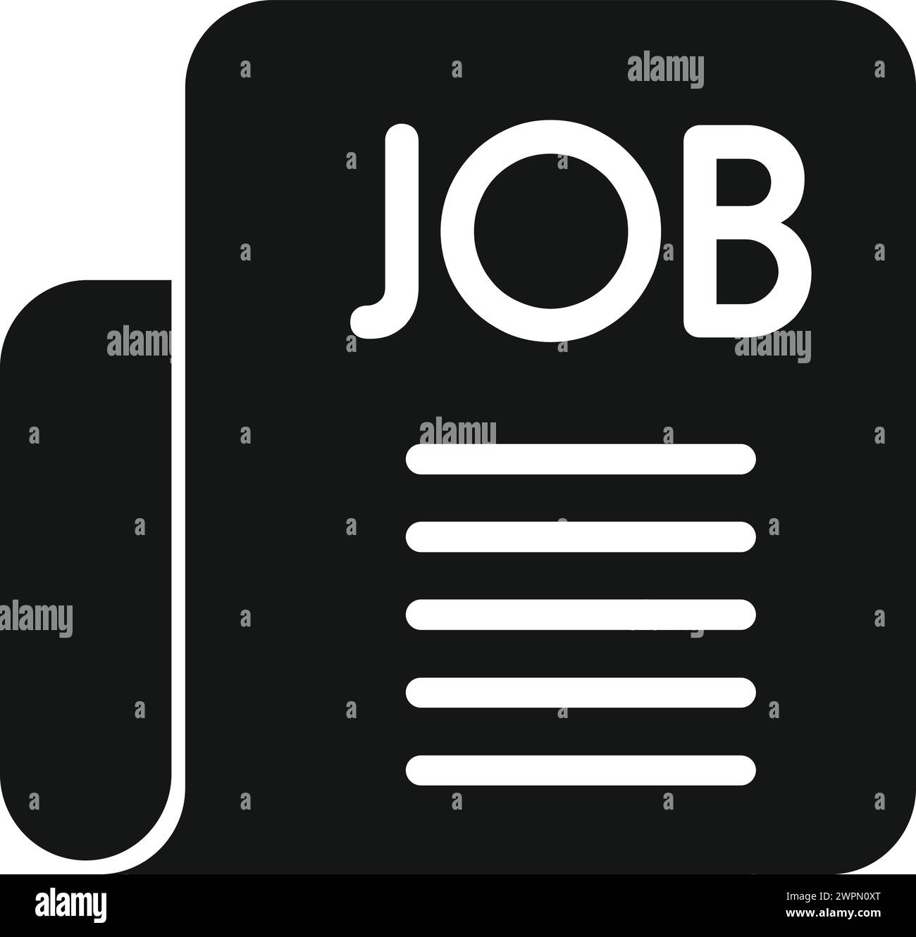 Job paper vacancy icon simple vector. Resume expert. Top career quality ...