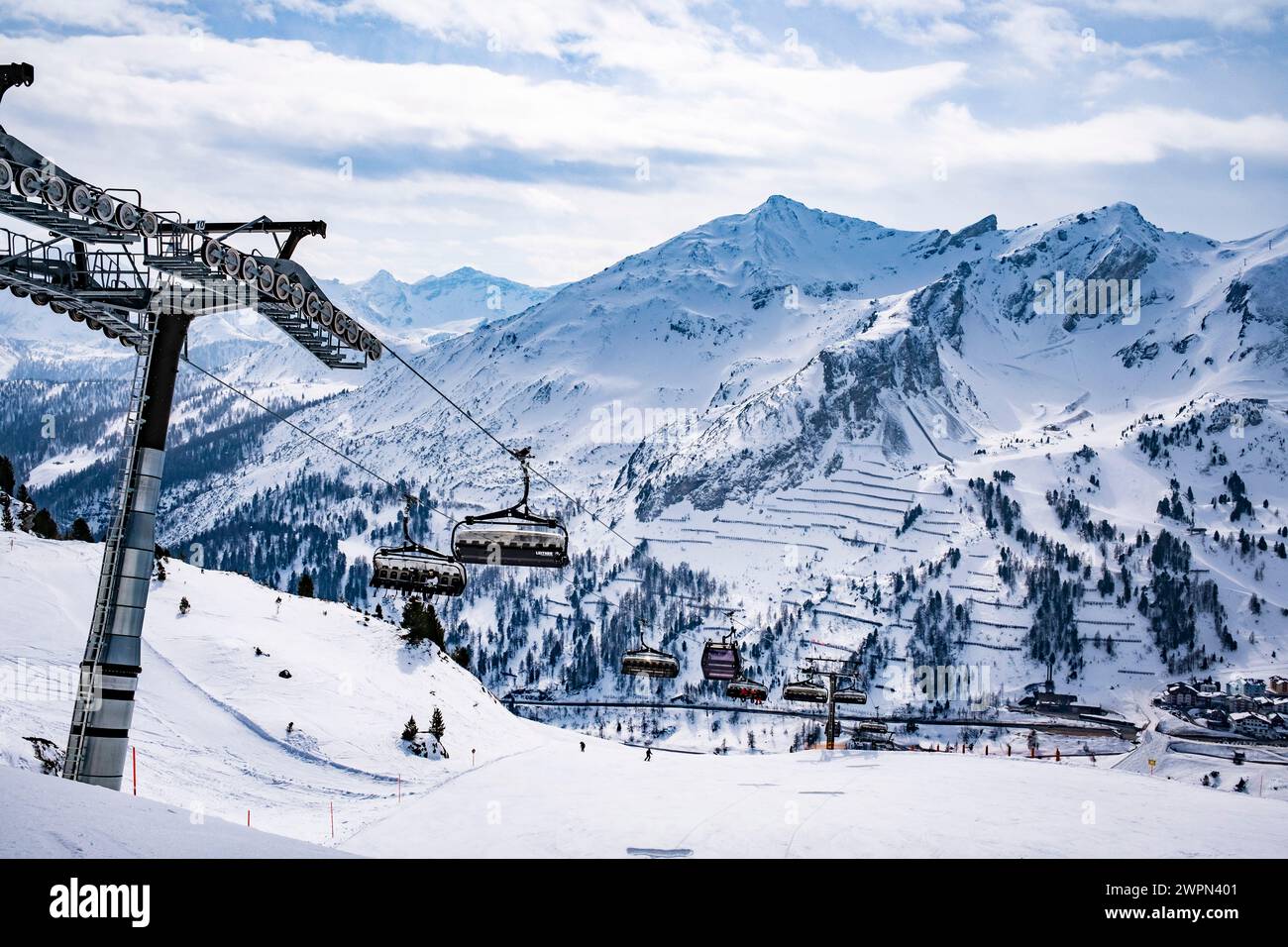 Obertauern ski resort, Salzburger Land, Austria, Europe Stock Photo