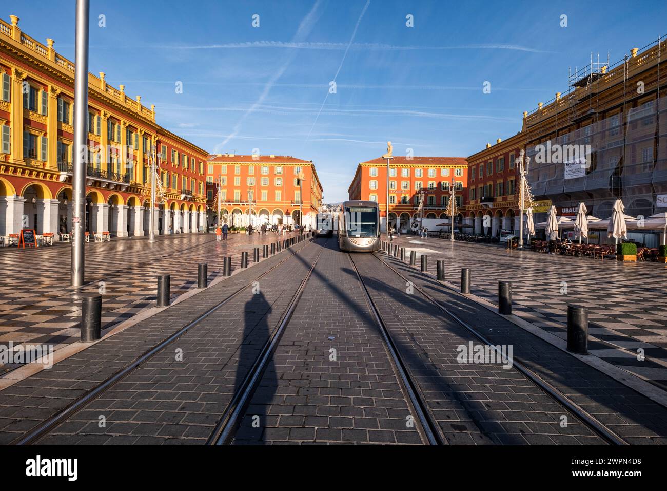 Place Massena in Nice, Nice in winter, South of France, Cote d'Azur, France, Europe Stock Photo