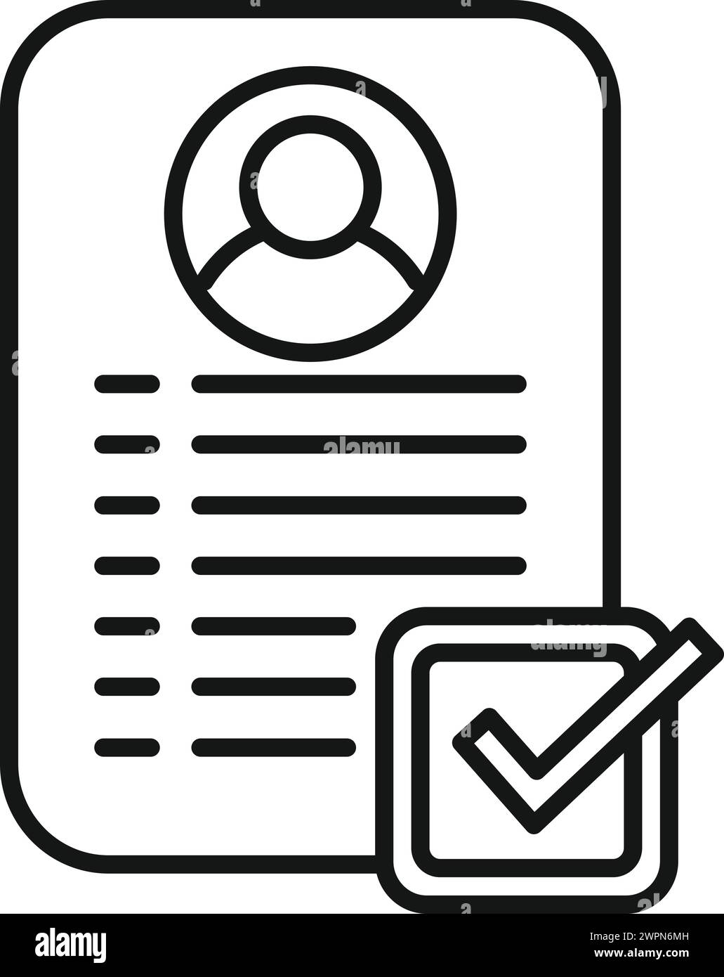 New form paper icon outline vector. Form device computer. Editable join ...