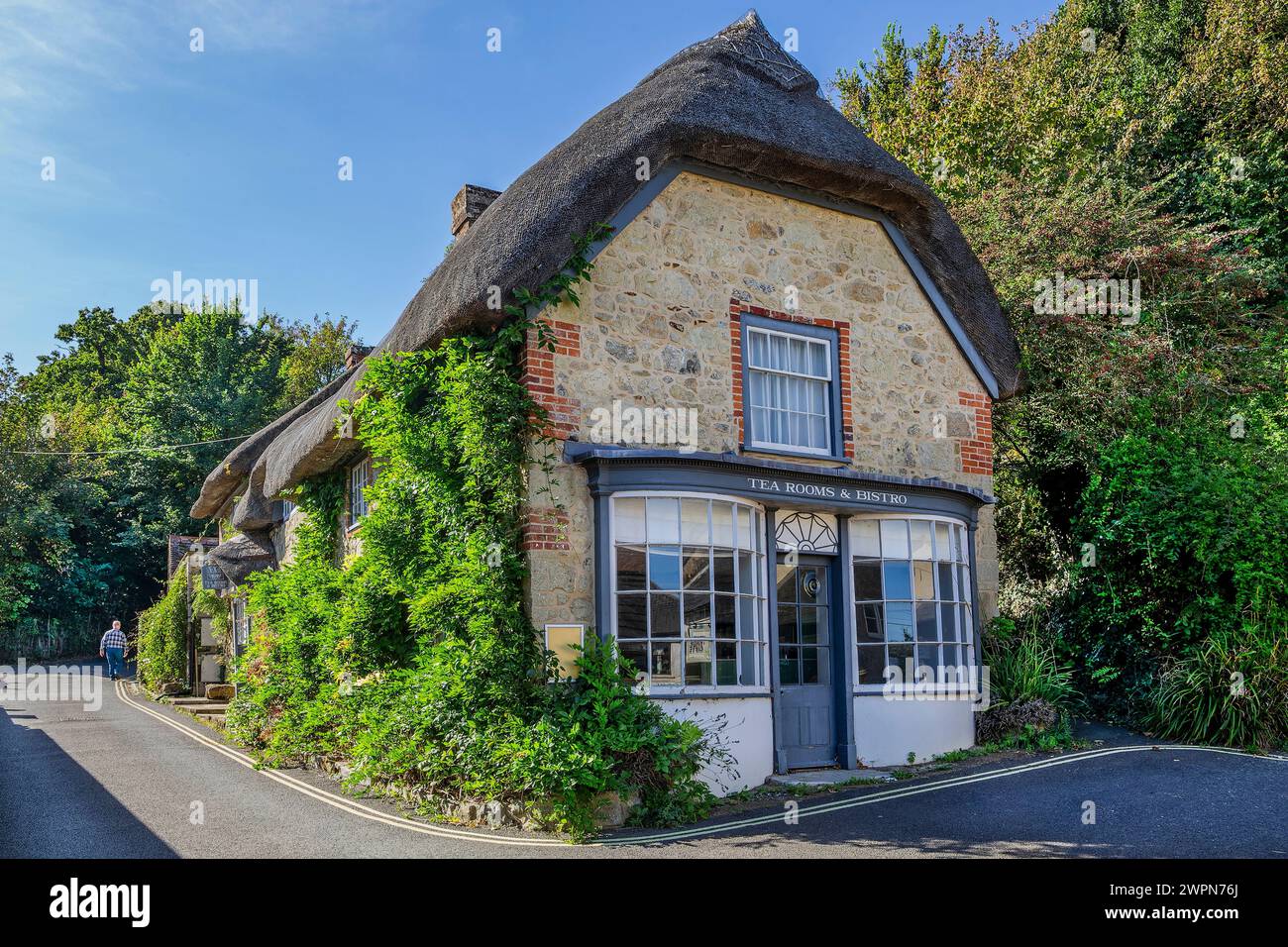 Thatched country house, Godshill, Isle of Wight, Hampshire, Great Britain, England Stock Photo