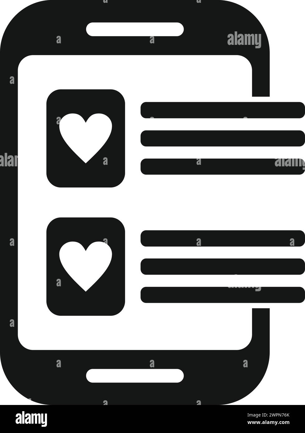 Phone approved addition icon simple vector. Wish list. Delivery favorite product Stock Vector
