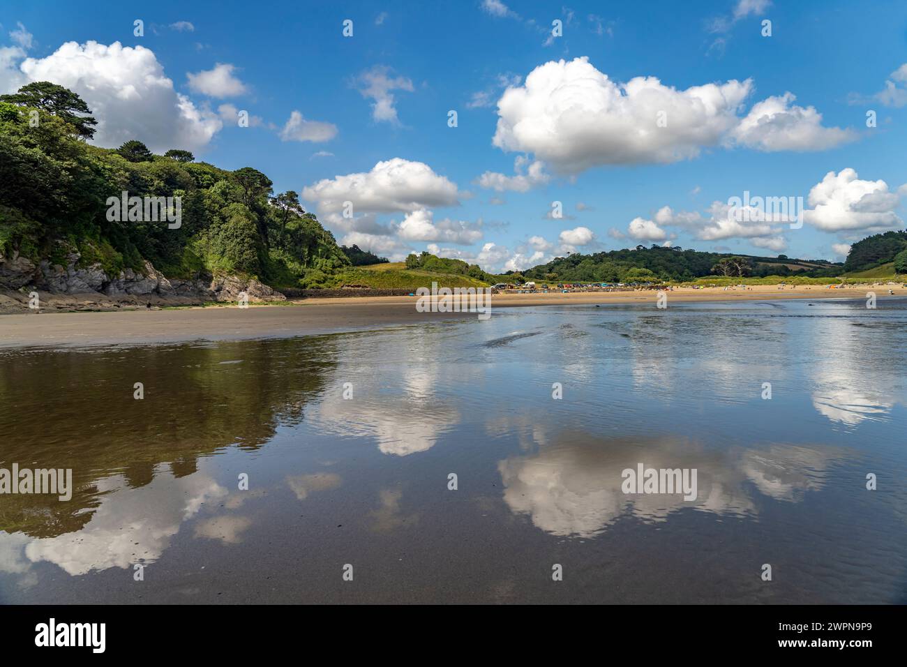 Porthluney Bay beach, St Austell, Cornwall, England, Great Britain, Europe Stock Photo