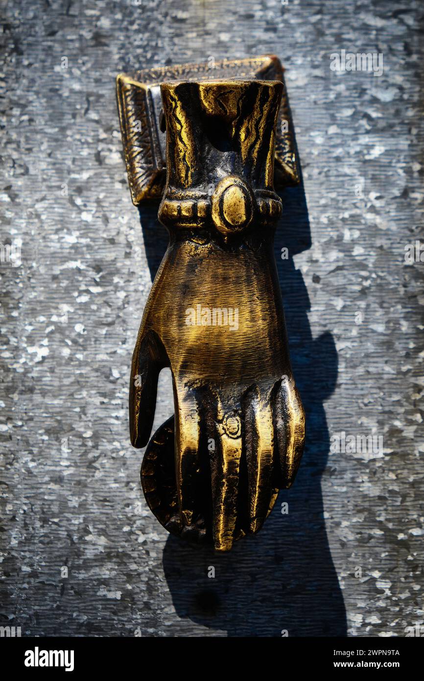 Beautiful view of Hand-Shaped Metal Art
