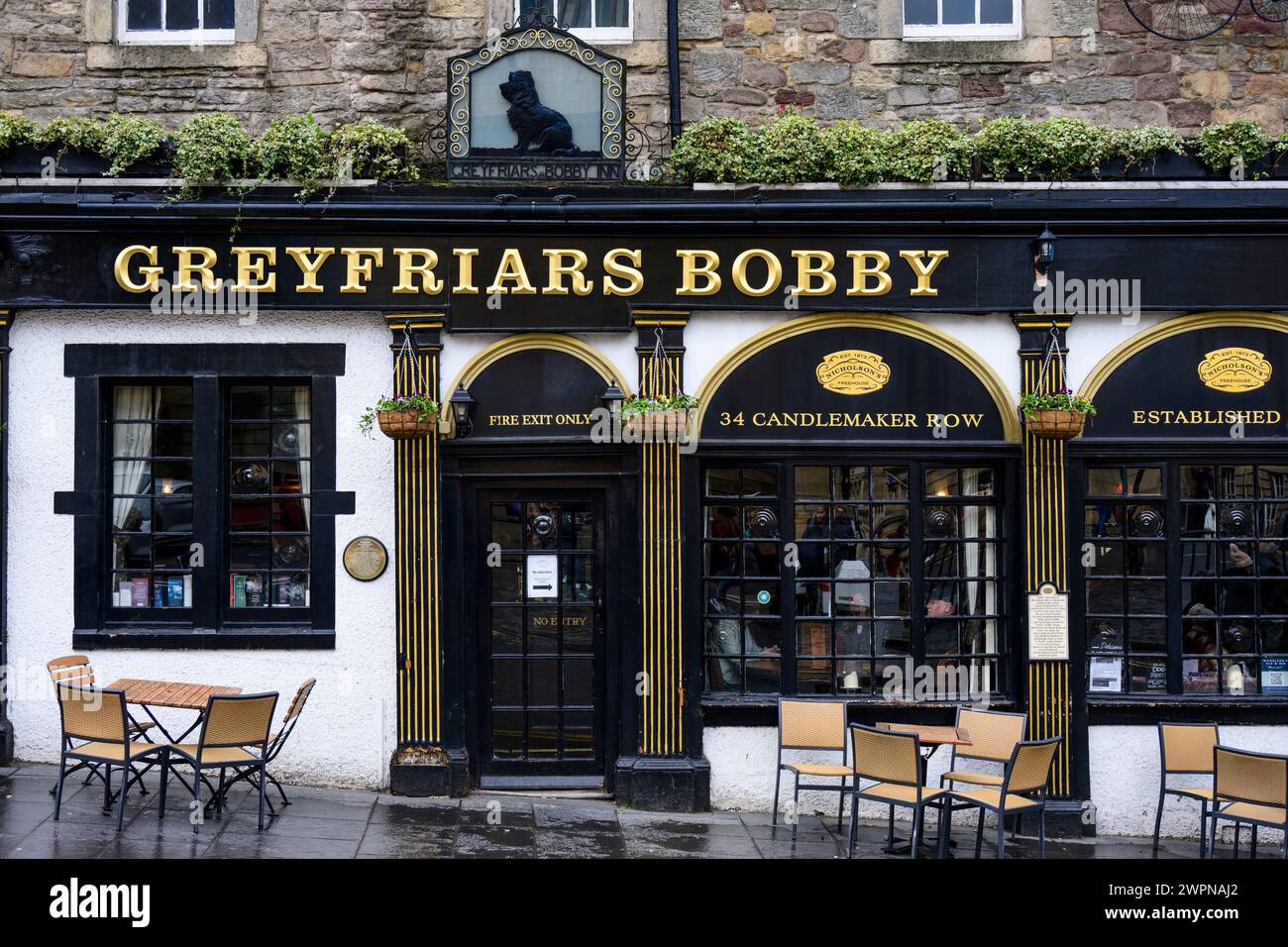 United Kingdom, Scotland, Edinburgh, Architecture, Pub, Greyfriars Bobby Stock Photo