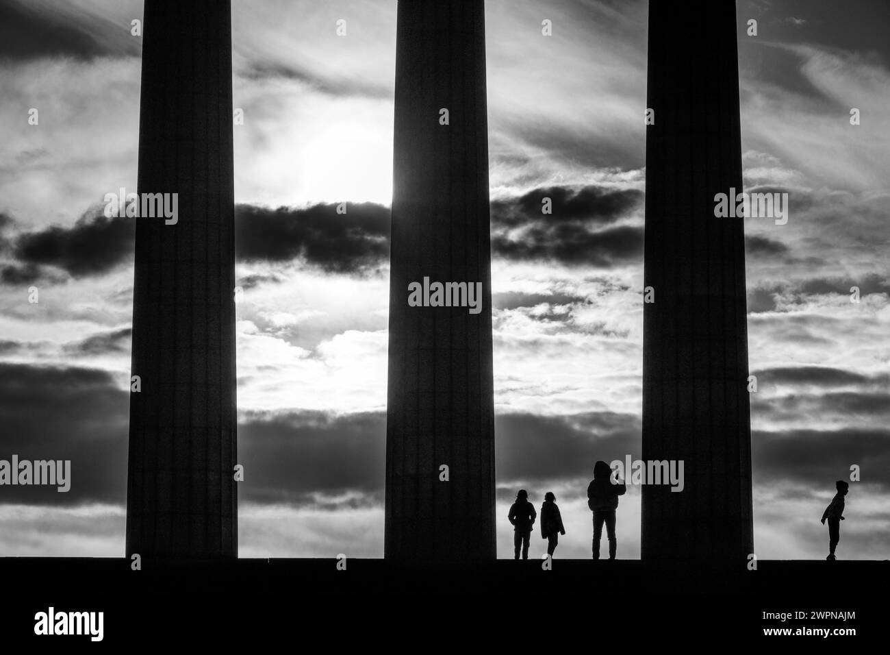 United Kingdom, Scotland, Edinburgh, Architecture, Calton Hill Stock Photo