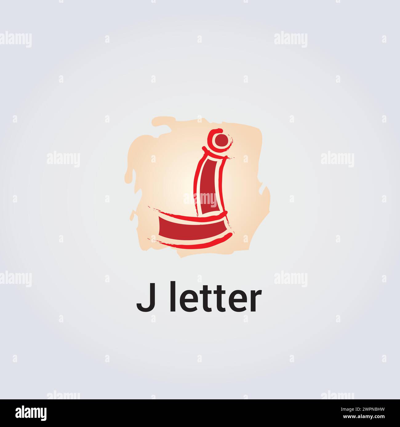 J Letter Icon Design Single Isolated Logo Design Brand Corporate Identity Various Colors Editable Template Vector Monogram Emblem Illustration Brand Stock Vector