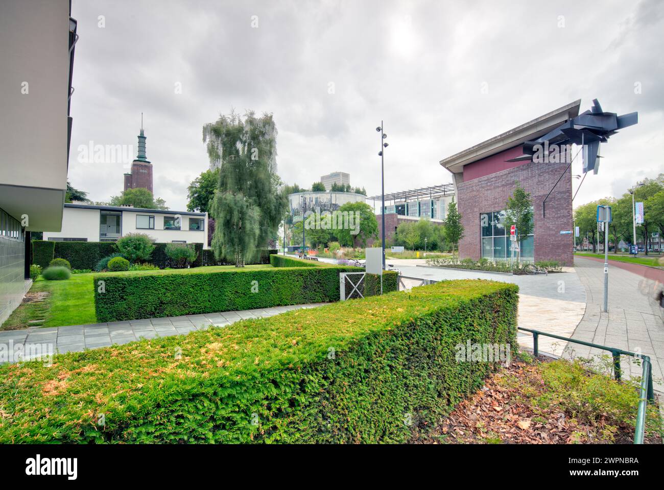 Museumwoning Huis Sonneveld, Museumpark, house facade, architecture, site view, Rotterdam, Netherlands, Stock Photo