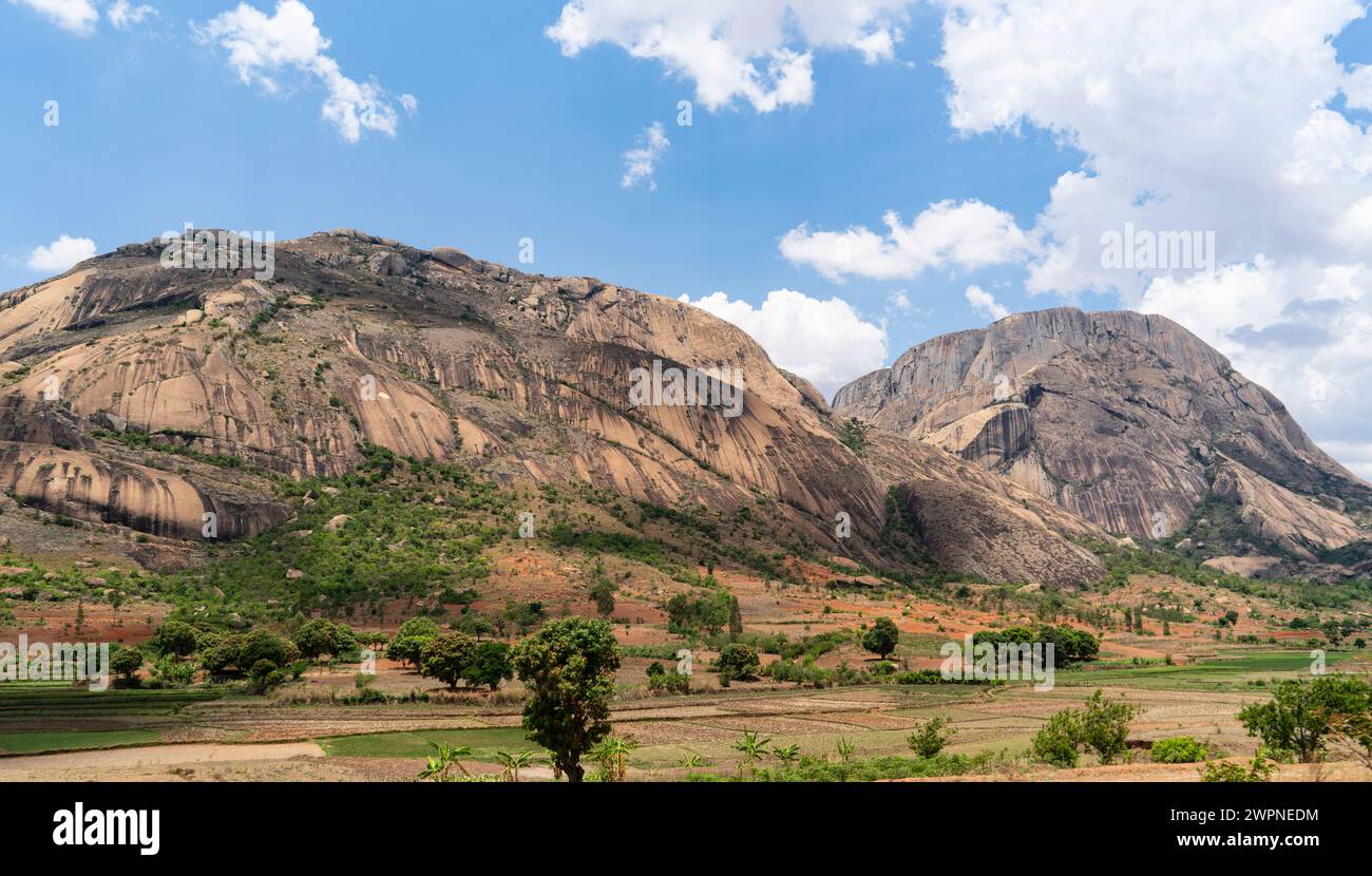 Rock formation, Iarintsena, Ambalavao, Haute Matsiatra, Madagascar ...
