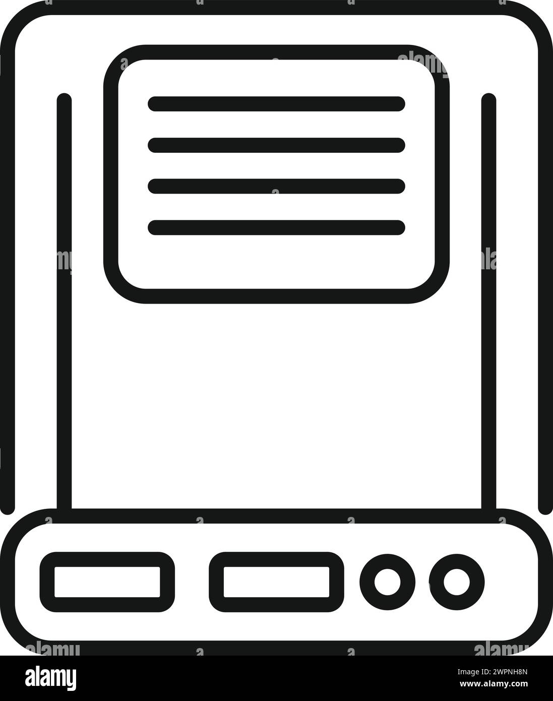 Data memory board icon outline vector. Storage solid usb. Hardware backup Stock Vector