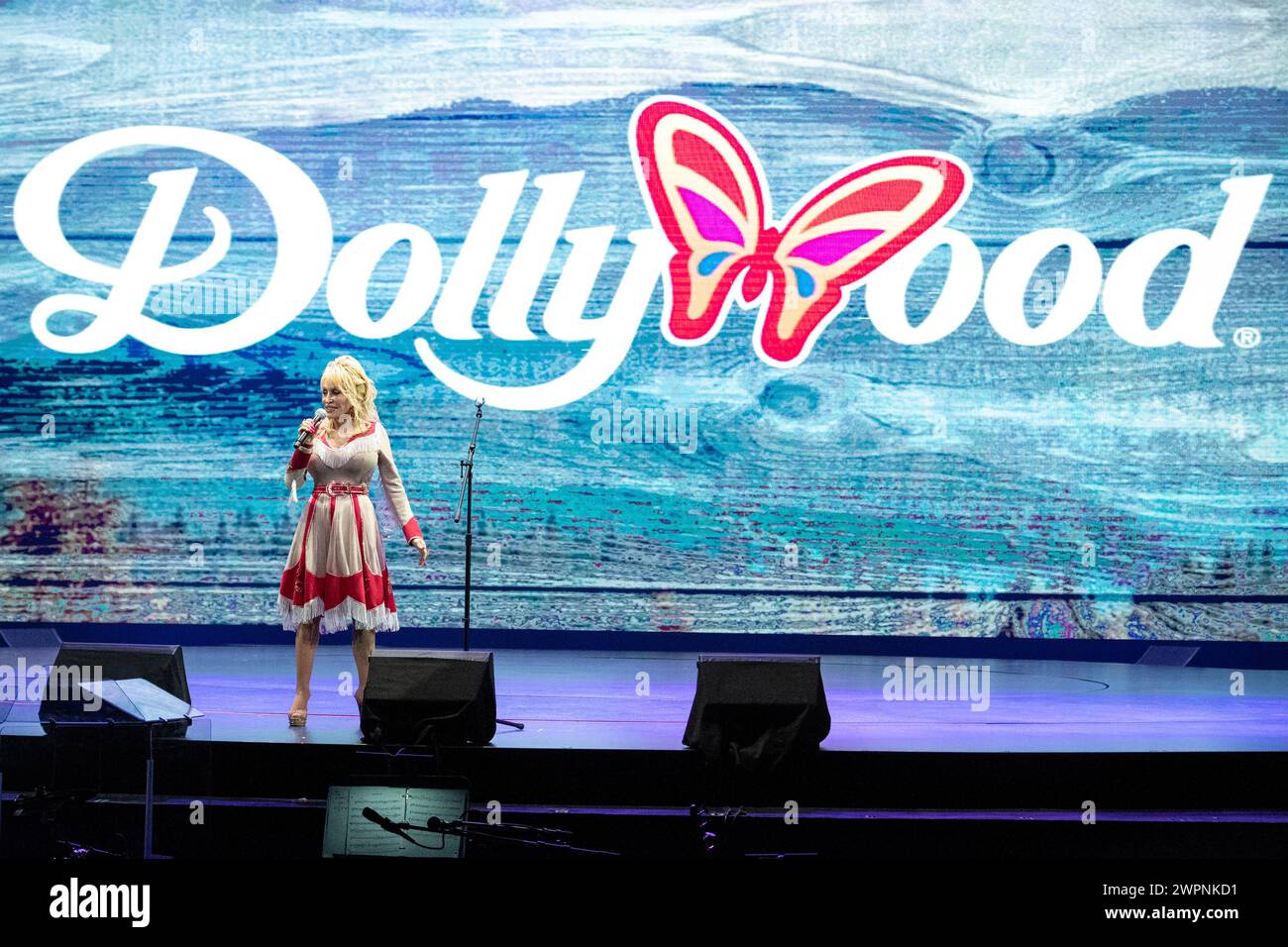 Dolly Parton is seen at Dollywood's Season Passholder and Media Day on