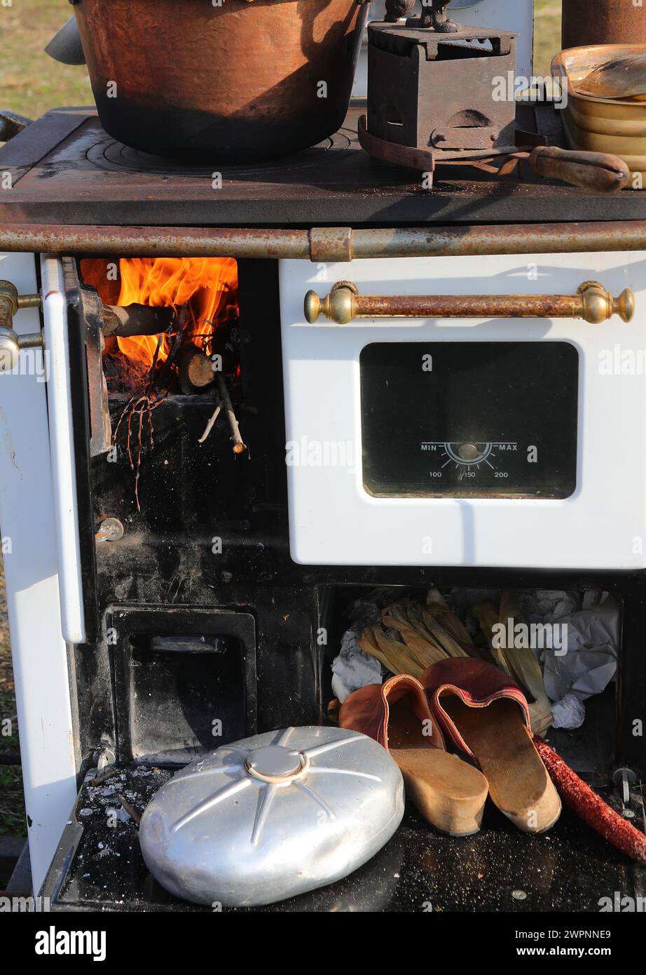 Old wood fired water heater hires stock photography and images Alamy