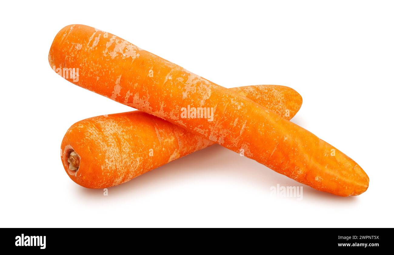 carrots path isolated on white Stock Photo