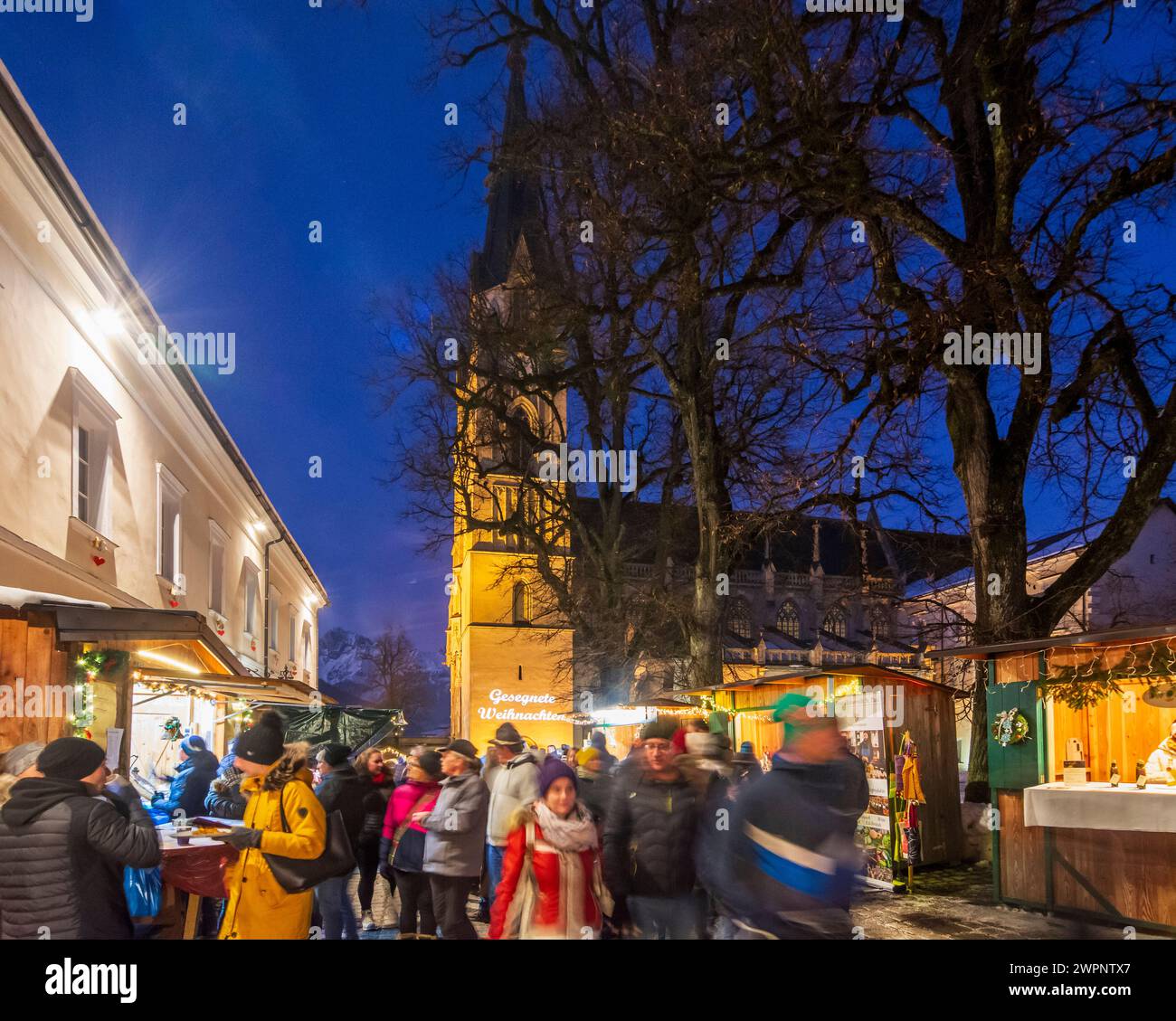 Admont, Admont Abbey, Christmas market in Gesäuse, Styria, Austria Stock Photo