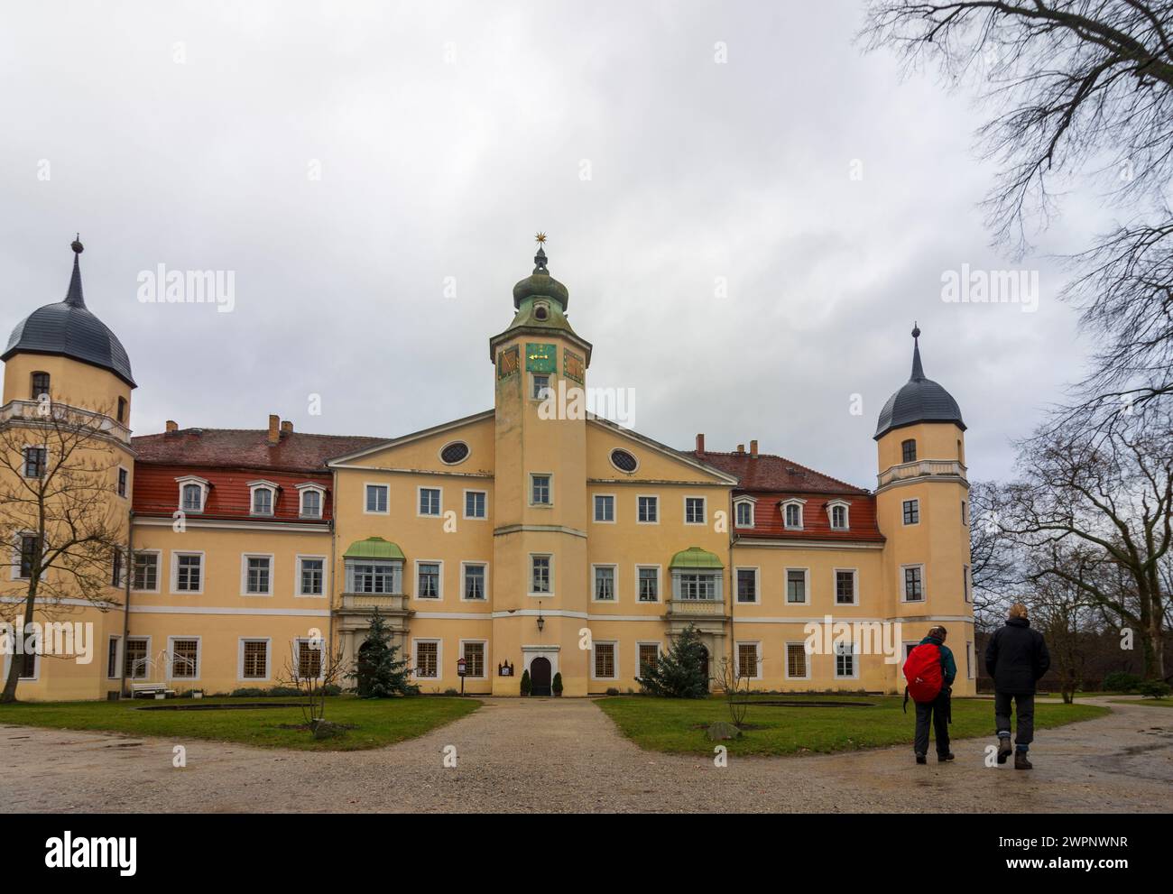 Ottendorf-Okrilla, Schloss Hermsdorf Castle, Saxony, Germany Stock Photo