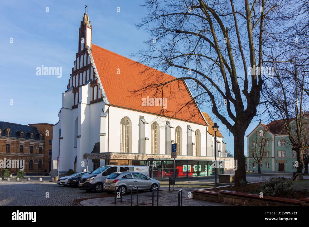 Kamenz (Kamjenc), church Klosterkirche St. Annen, today museum, Saxony, Germany Stock Photo