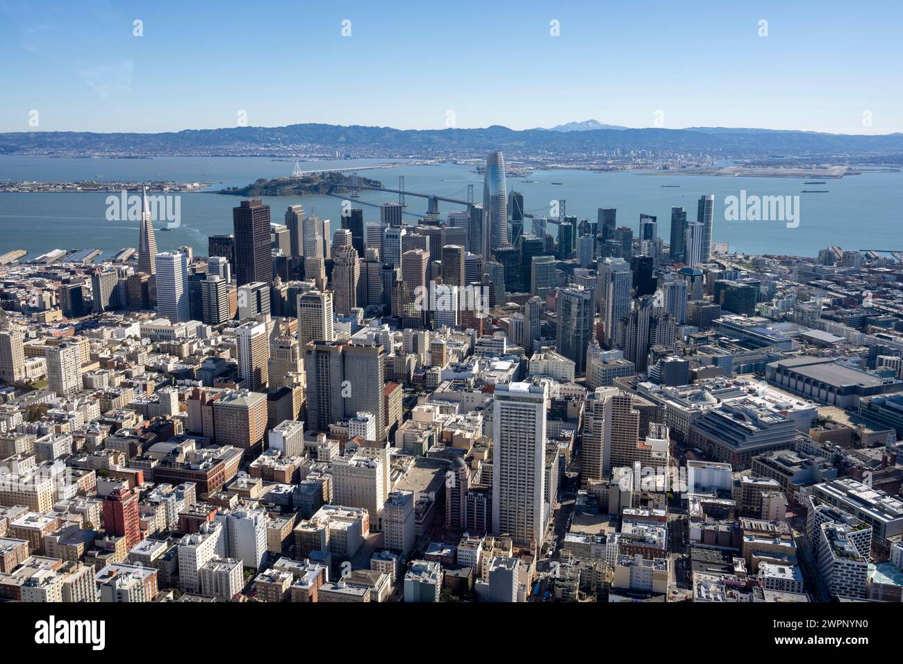 Helicopter flight over San Francisco Stock Photo - Alamy