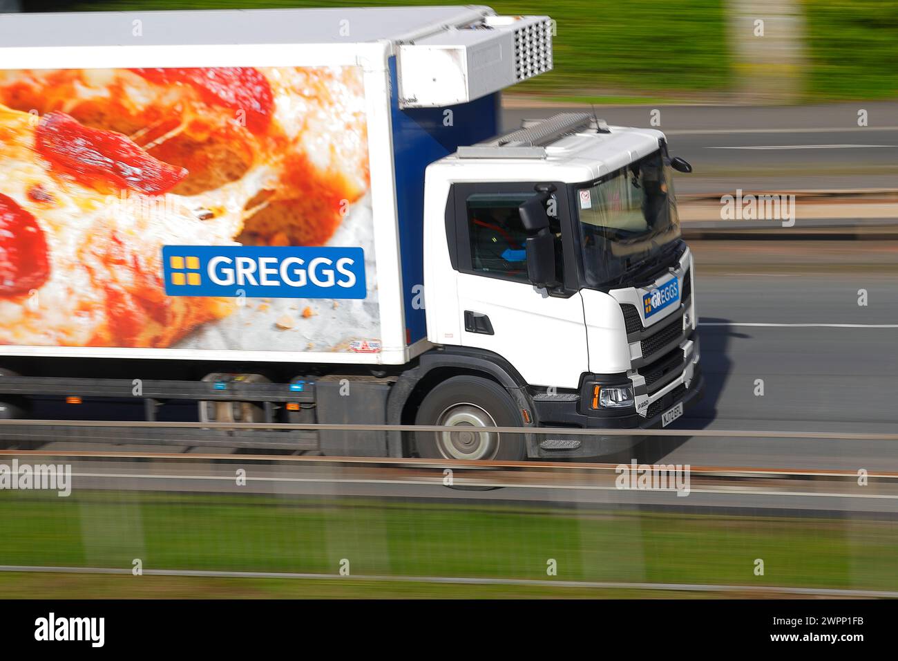 Greggs Bakery delivery lorry seen in the Armley area of Leeds,West ...