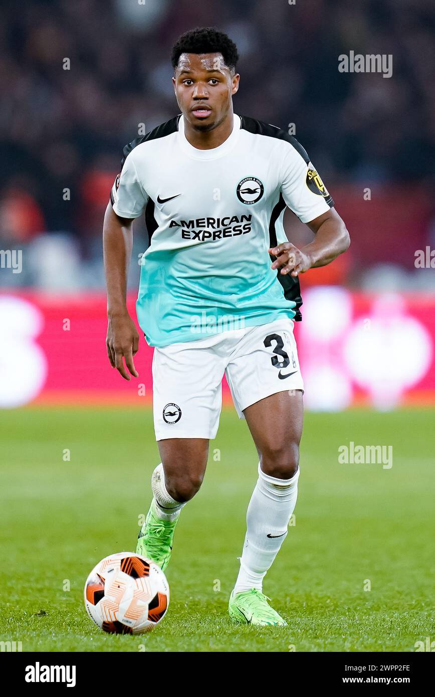 Rome, Italy. 07th Mar, 2025. Ansu Fati of Brighton & Hove Albion during ...