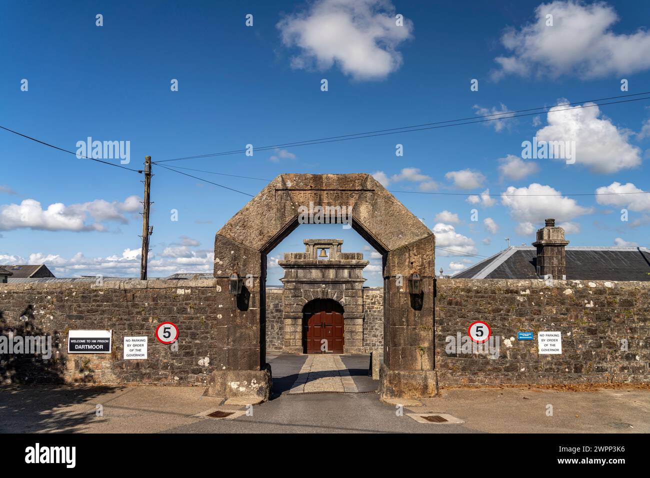 His Majesty's Prison Dartmoor near Princetown, Dartmoor, Devon, England, Great Britain, Europe Stock Photo